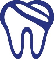 image of a molar tooth with a crack
