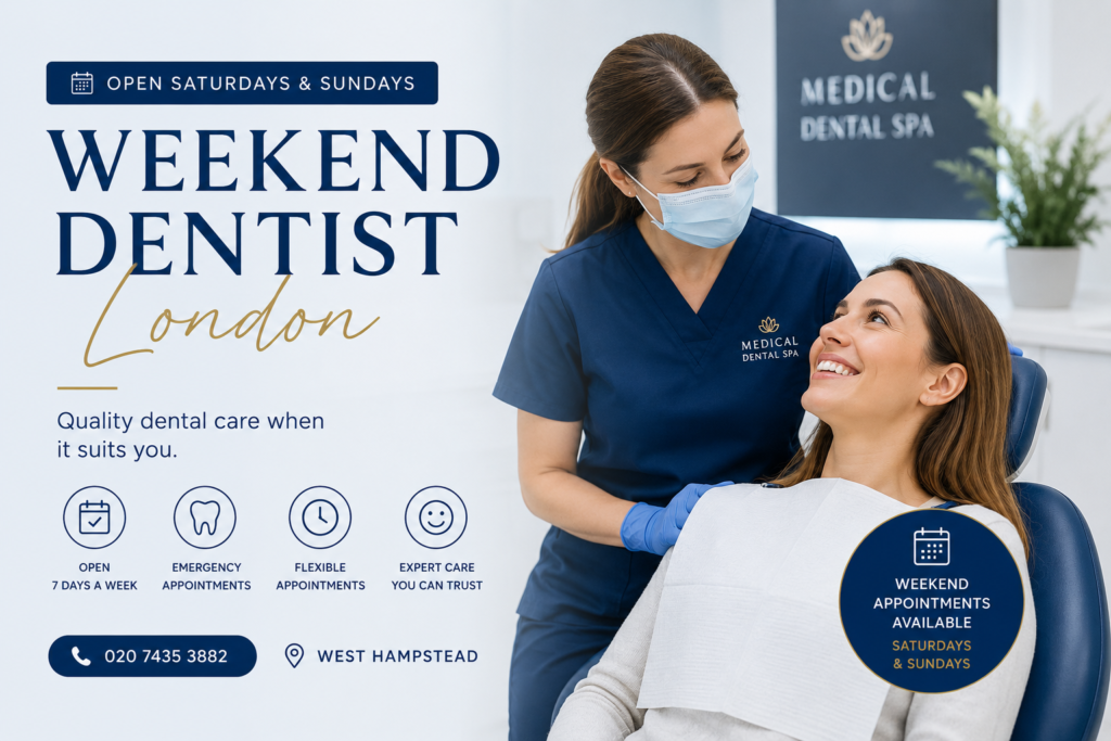 Smile Design London consultation showing the harmony between lips and teeth for a natural, confident smile at Medical Dental Spa West Hampstead.