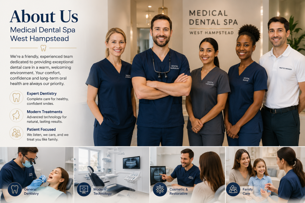 Trusted dentist in West Hampstead welcoming patients at Medical Dental Spa. in West Hampstead providing private, family and emergency dental care in a modern dental practice.