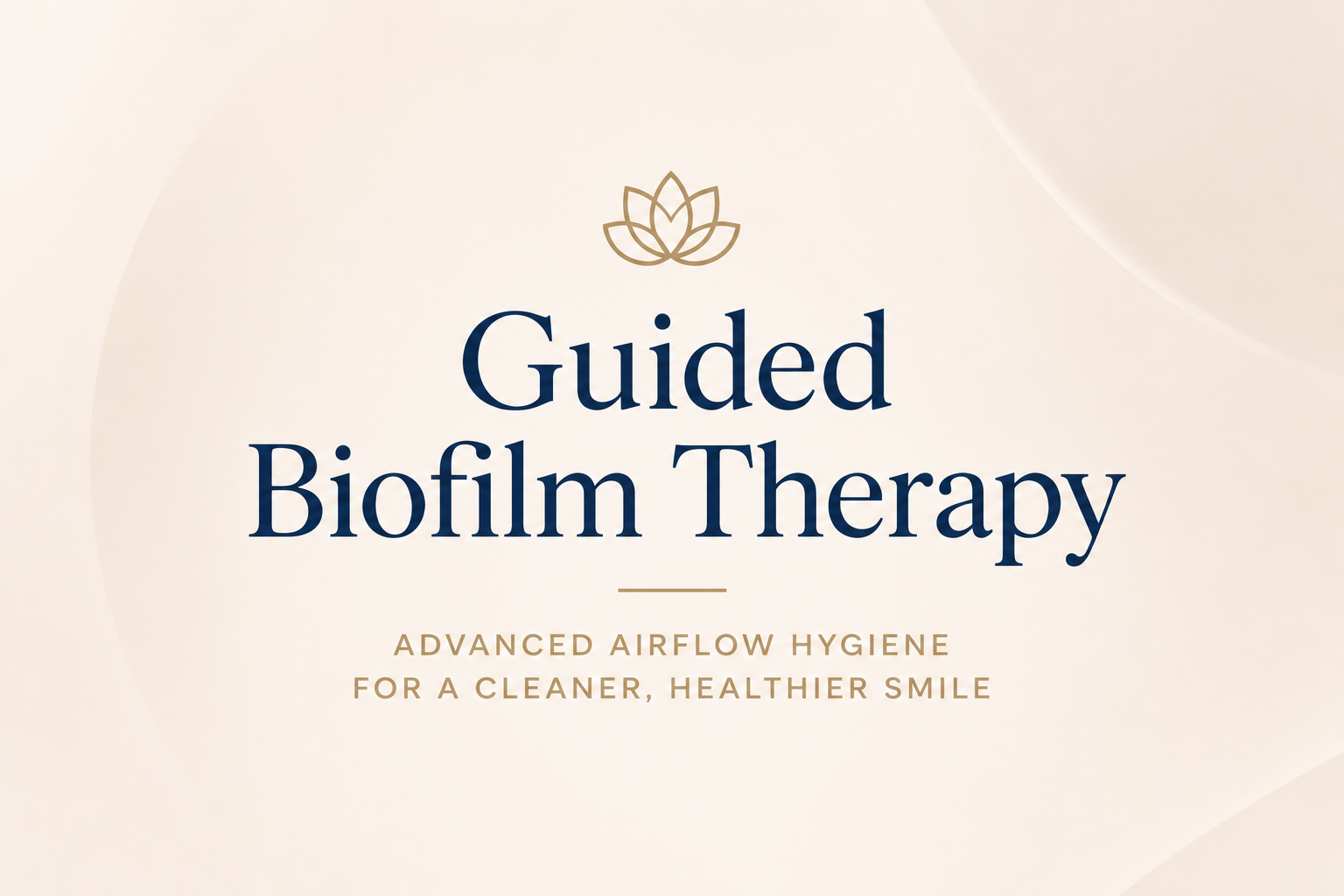 Guided Biofilm Therapy cover image promoting advanced EMS Airflow hygiene treatment at Medical Dental Spa in West Hampstead, London.